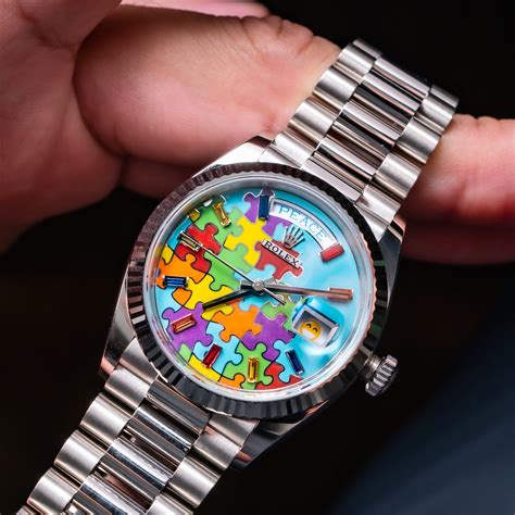 rolex 'jigsaw' 'emoji' day-date|Rolex Day-Date emojis.